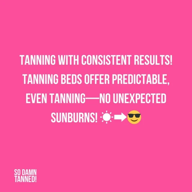 Tanning Beds vs Sunbathing: Which One Wins? ☀️💡

Trying to decide between tanning beds or sunbathing for that perfect glow? Here’s why tanning beds might be the better option!

🔥 1. More Control Over UV Exposure
Tanning beds deliver a consistent level of UV rays, so you get an even tan without the risk of sunburn from unpredictable sunlight.

⏳ 2. Faster Results
A 10-minute sunbed session can give you the same results as hours in the sun, meaning less time lying around waiting for that bronzed look!

🌦️ 3. No Weather Worries
Forget chasing the sun! Whether it’s raining, cloudy, or winter, tanning beds give you a golden glow all year round.

🚀 4. Less Skin Damage
Controlled UV exposure in a sunbed can reduce the risk of overexposure compared to long hours in direct sunlight, which can lead to burns, wrinkles, and sun damage.

✨ 5. More Even Coverage
Tanning beds use 360° UV light, helping to prevent tan lines and giving you a smoother, more even tan.

💛 Get the Most Out of Your Sunbed Sessions!
Using a peptide-infused tanning cream before your session boosts melanin, hydrates skin, and speeds up results, so you tan faster and deeper without overexposure.

What’s your go-to tanning method? Sunbed or sunbathing? Drop a comment below! 👇👇

#TanningBeds #SunbedGlow #sodamntanned